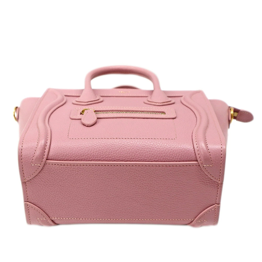 Celine drummed calfskin leather Luggage tote bag - Picture 4 of 10